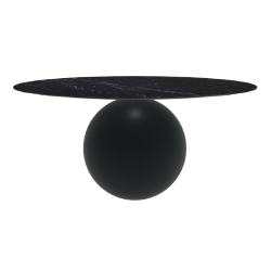 BONALDO table ronde CIRCUS Ø 180 cm base noir opaque