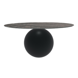 BONALDO table ronde CIRCUS Ø 180 cm base noir opaque