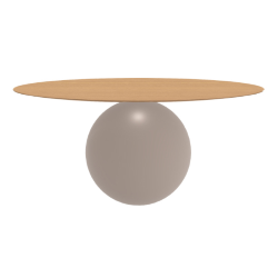 BONALDO table ronde CIRCUS Ø 180 cm base tourterelle opaque