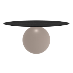 BONALDO table ronde CIRCUS Ø 180 cm base tourterelle opaque