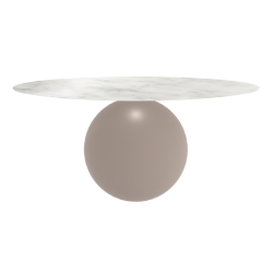 BONALDO table ronde CIRCUS Ø 180 cm base tourterelle opaque