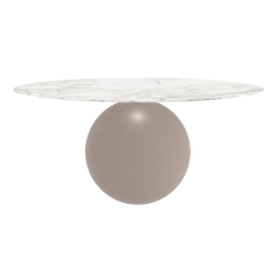 BONALDO table ronde CIRCUS Ø 180 cm base tourterelle opaque