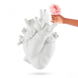 SELETTI vase en forme de coeur LOVE IN BLOOM GIANT