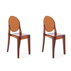 KARTELL set de 2 chaises VICTORIA GHOST
