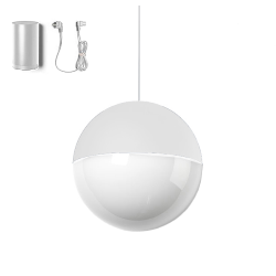 FLOS lampe à suspension STRING LIGHT SPHÈRE 12 mètres avec FLOOR SWITCH BLANC