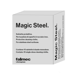 FALMEC set de 10 lingettes MAGIC STEEL