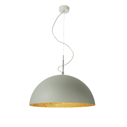 IN-ES.ARTDESIGN lampe à suspension MEZZA LUNA 1 CEMENTO