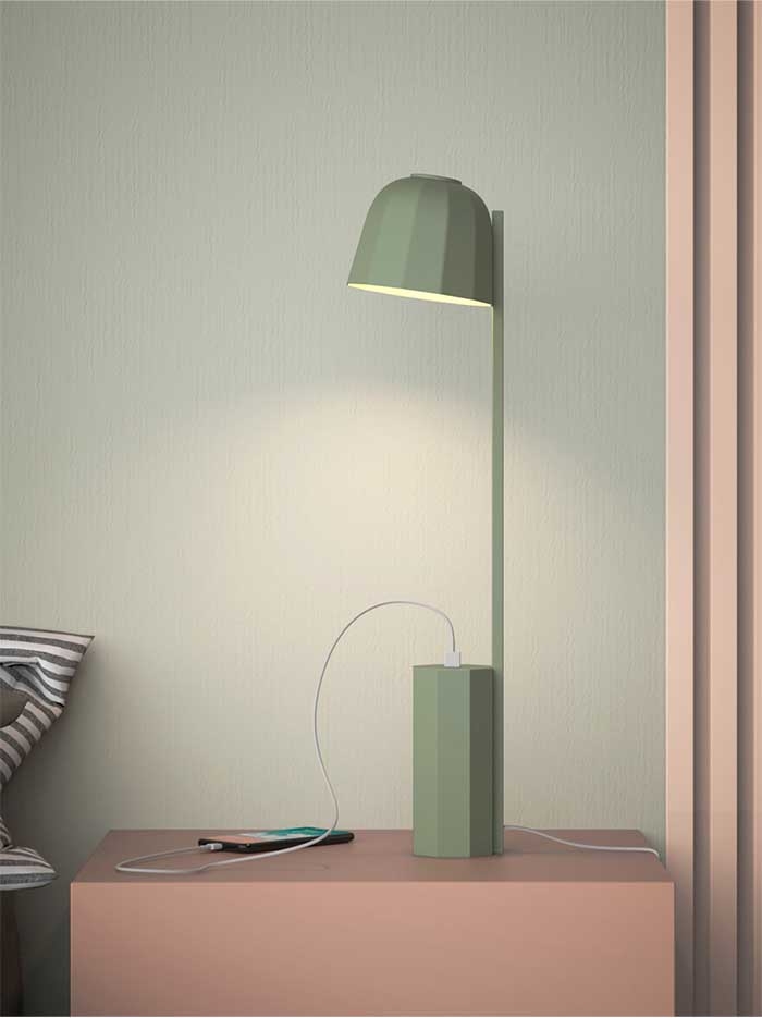 PRANDINA lampe de table NOVIA T1 USB