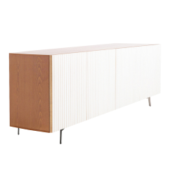 HORM buffet avec 5 portes LEON sur base Mid-Century Modern L 240 cm