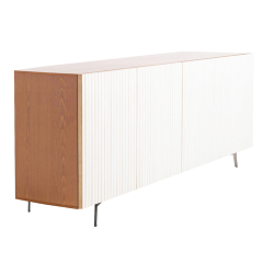 HORM buffet avec 5 portes LEON sur base Mid-Century Modern L 240 cm