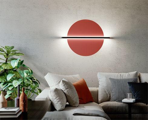 PENTA LIGHT lampe murale applique HANG OUT LARGE ROUGE Dimmer DALI