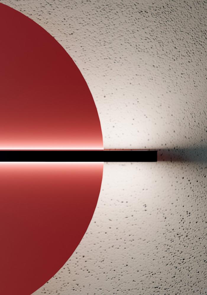 PENTA LIGHT lampe murale applique HANG OUT LARGE ROUGE Dimmer DALI