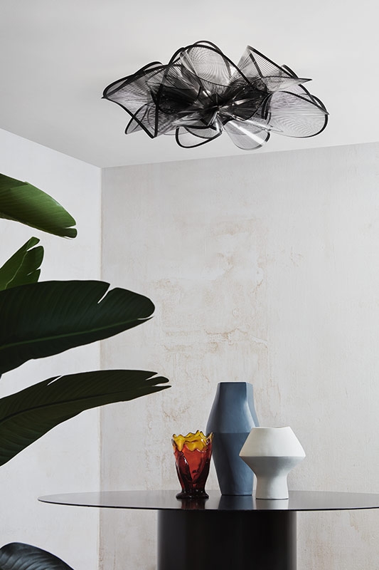 SLAMP lampe murale applique ou lampe de plafond plafonnier LA BELLE ÉTOILE ETOILE BLACK