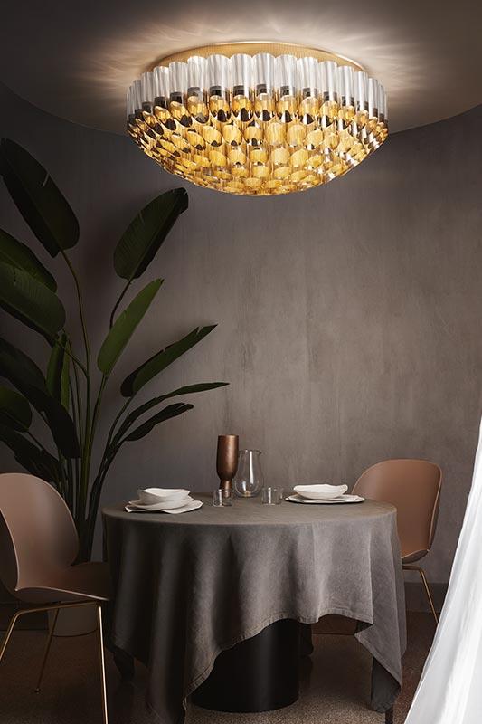 SLAMP lampe de plafond ODEON 100 cm