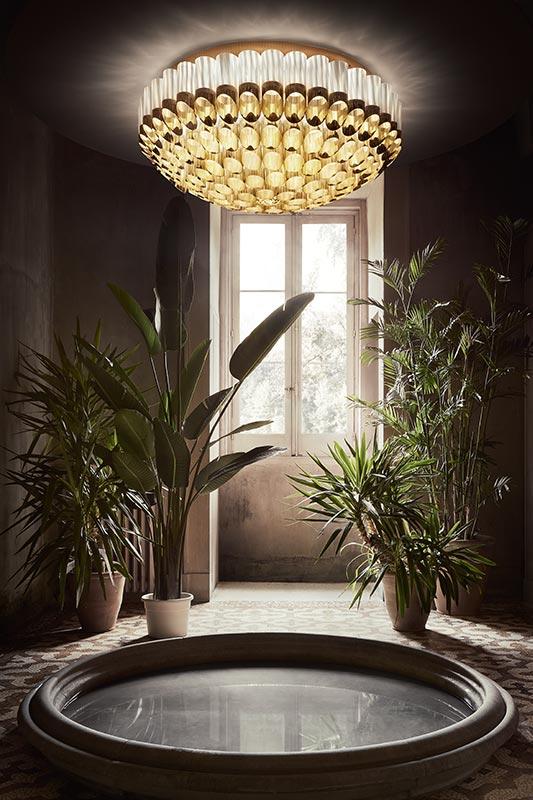 SLAMP lampe de plafond ODEON 100 cm