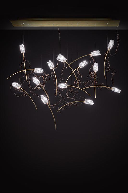 SLAMP lampe à suspension TULIP 7 LINEAR