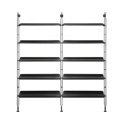 KARTELL bibliothèque murale avec 10 étagères de 90 cm ADAM WOOD