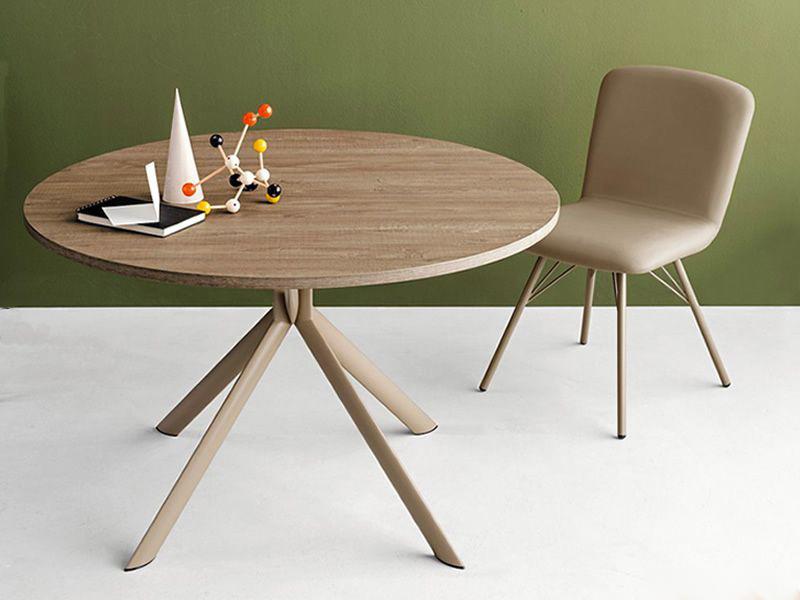 CONNUBIA table extensible à rallonge avec piètement gris mat GIOVE CB/4739-D 120 cm