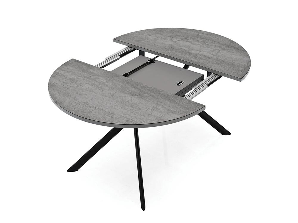 CONNUBIA table extensible à rallonge avec piètement gris mat GIOVE CB/4739-D 120 cm