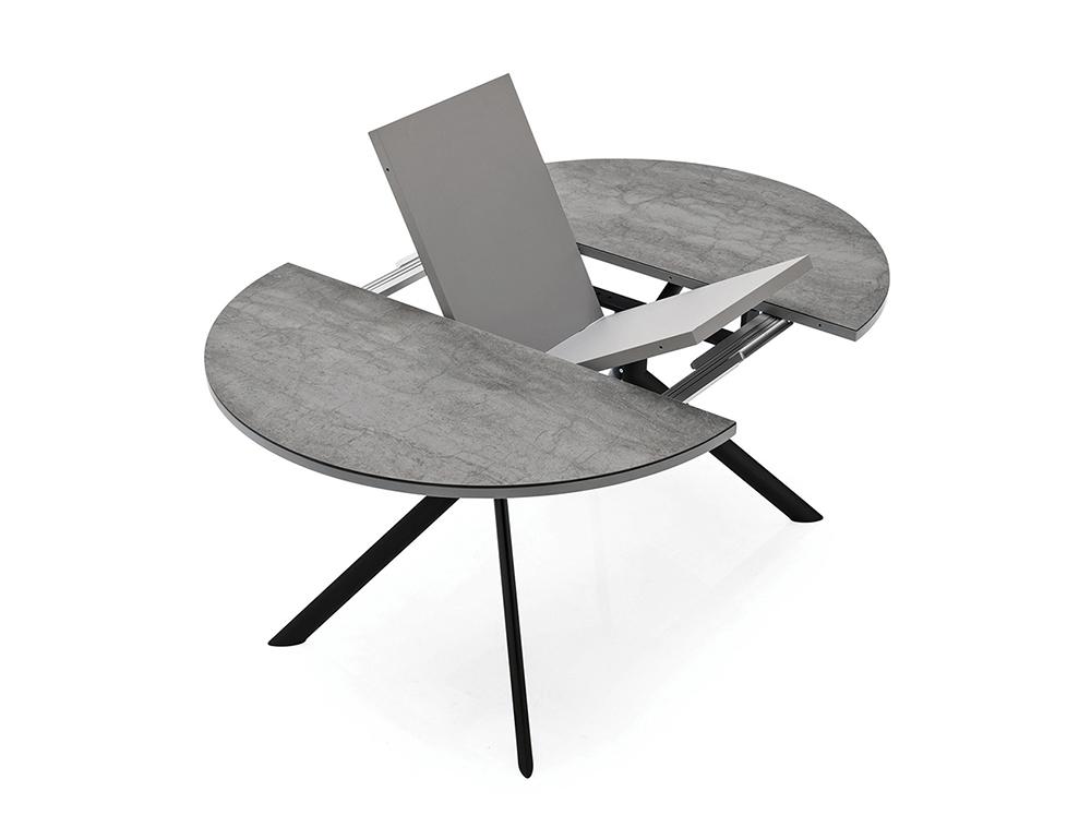 CONNUBIA table extensible à rallonge avec piètement gris mat GIOVE CB/4739-D 120 cm