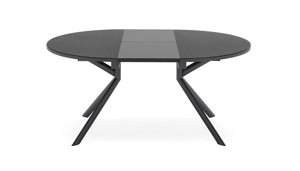 CONNUBIA table extensible à rallonge avec piètement gris mat GIOVE CB/4739-D 120 cm