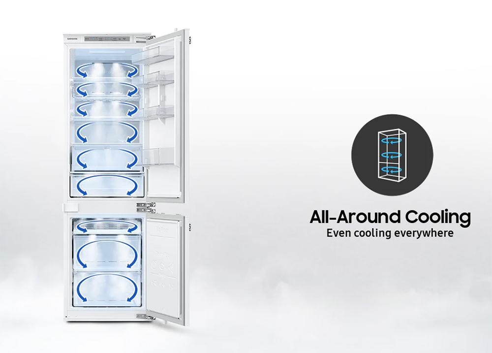 SAMSUNG réfrigérateur combiné encastrable Total No Frost 267 Lt BRB26705FWW