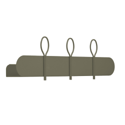 MEME DESIGN étagère murale avec 3 crochets portemanteaux BALLOON 60 cm