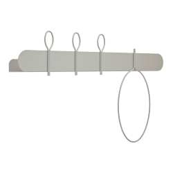 MEME DESIGN étagère murale avec 3 crochets portemanteaux et 1 porte-serviettes BALLOON 90 cm