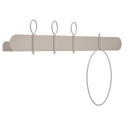 MEME DESIGN étagère murale avec 3 crochets portemanteaux et 1 porte-serviettes BALLOON 90 cm