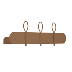 MEME DESIGN étagère murale avec 3 crochets portemanteaux BALLOON 60 cm