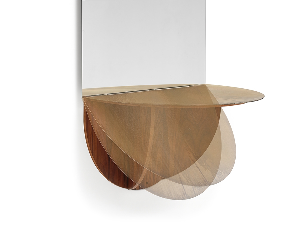 MOGG miroir mural ovale BRAME avec étagère