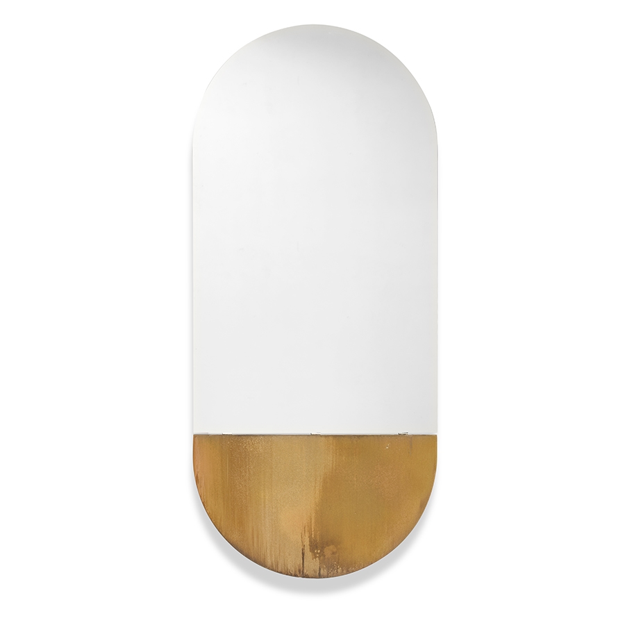 MOGG miroir mural ovale BRAME avec étagère