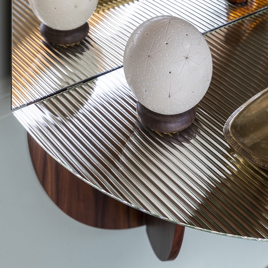 MOGG miroir mural ovale BRAME avec étagère