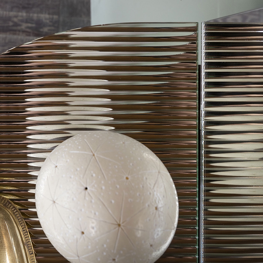 MOGG miroir mural ronde BRAME avec étagère