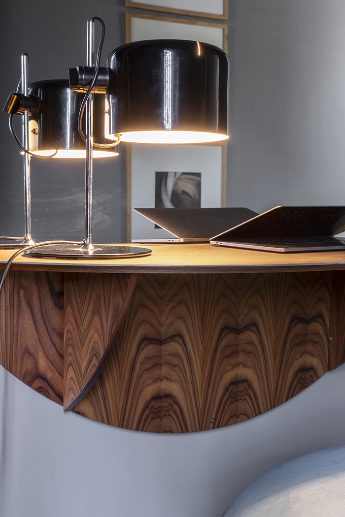 MOGG miroir mural ronde BRAME avec étagère