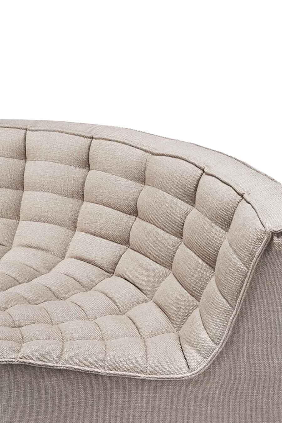 ETHNICRAFT canapé modulaire d'angle rond N701 90°