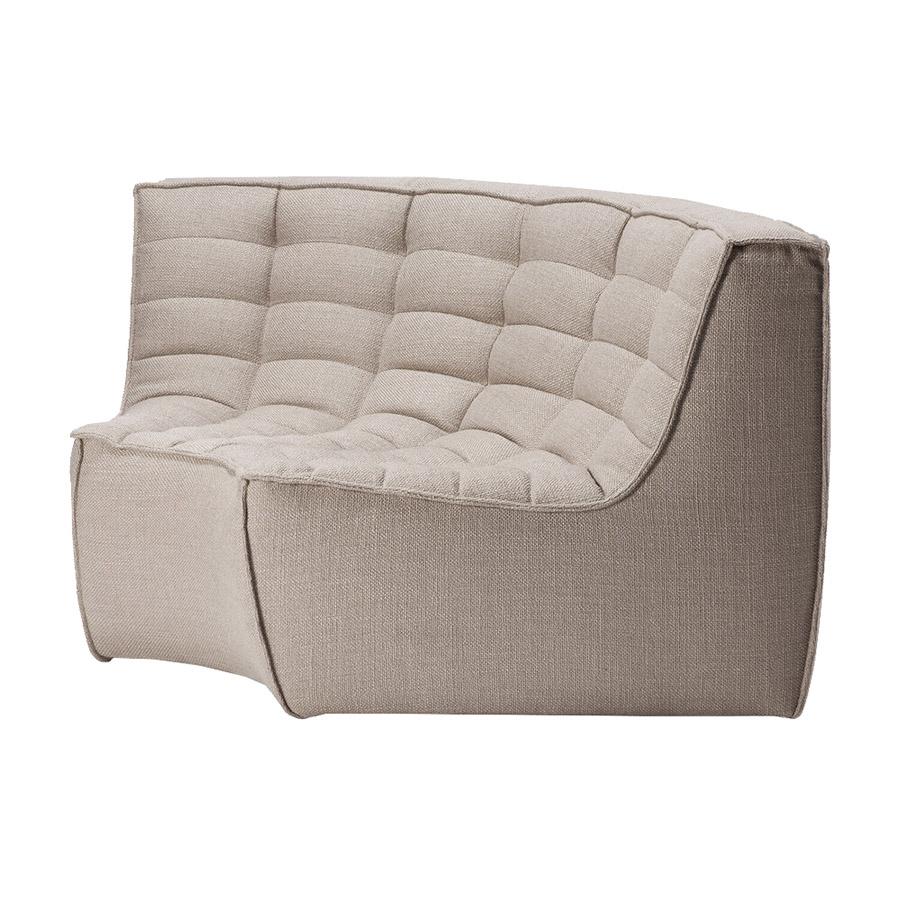 ETHNICRAFT canapé modulaire d'angle rond N701 90°