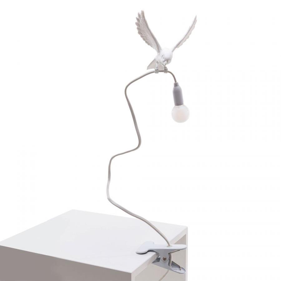 SELETTI lampe de table SPARROW avec serrer