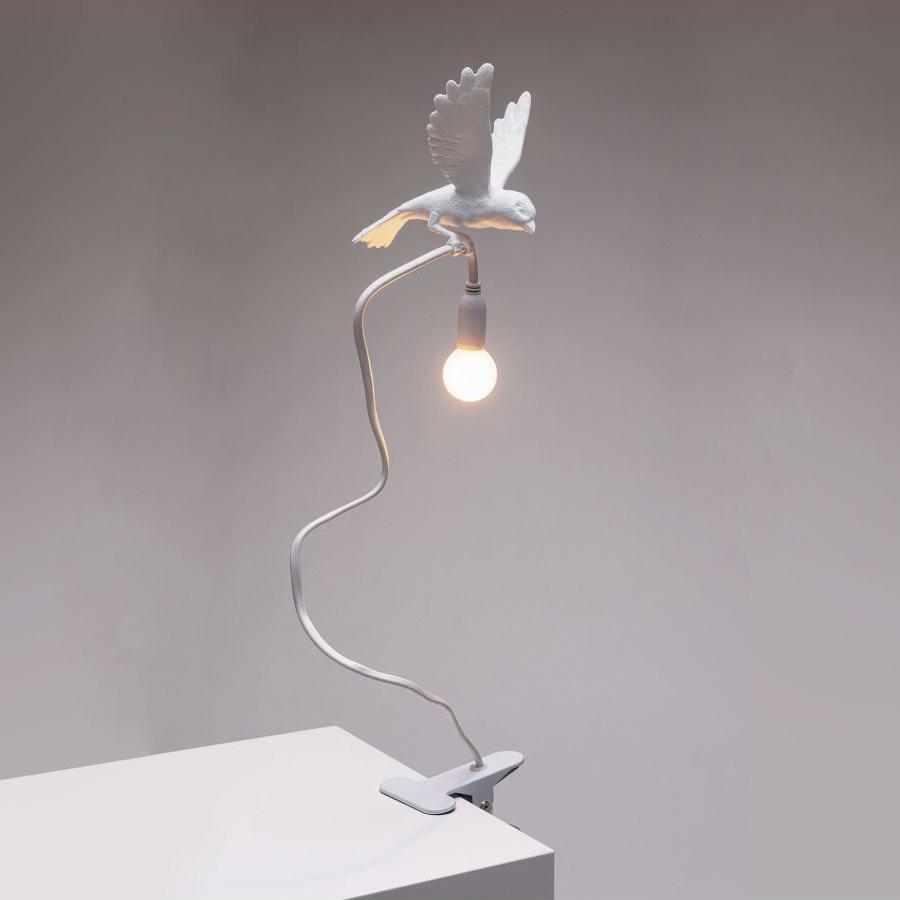 SELETTI lampe de table SPARROW avec serrer