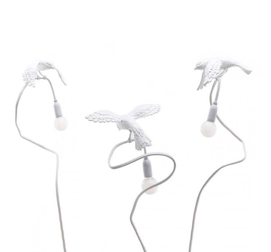 SELETTI lampe de table SPARROW avec serrer