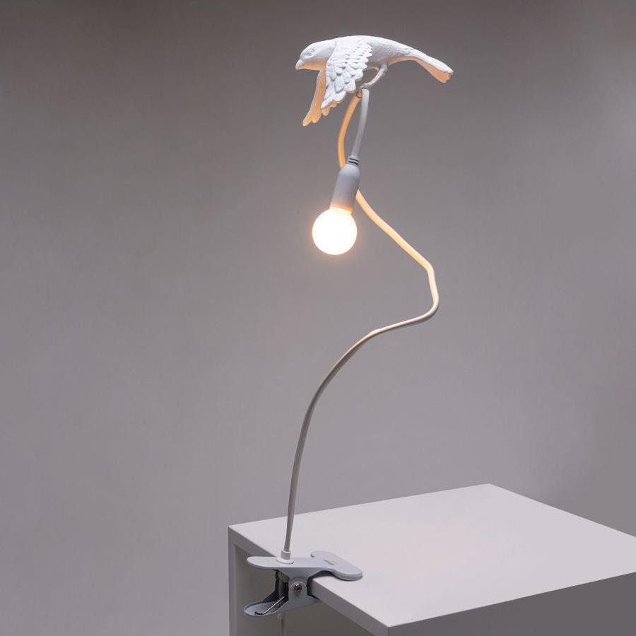 SELETTI lampe de table SPARROW avec serrer