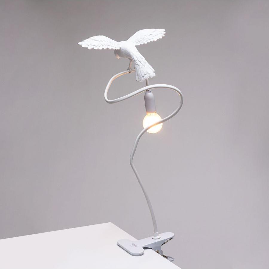 SELETTI lampe de table SPARROW avec serrer