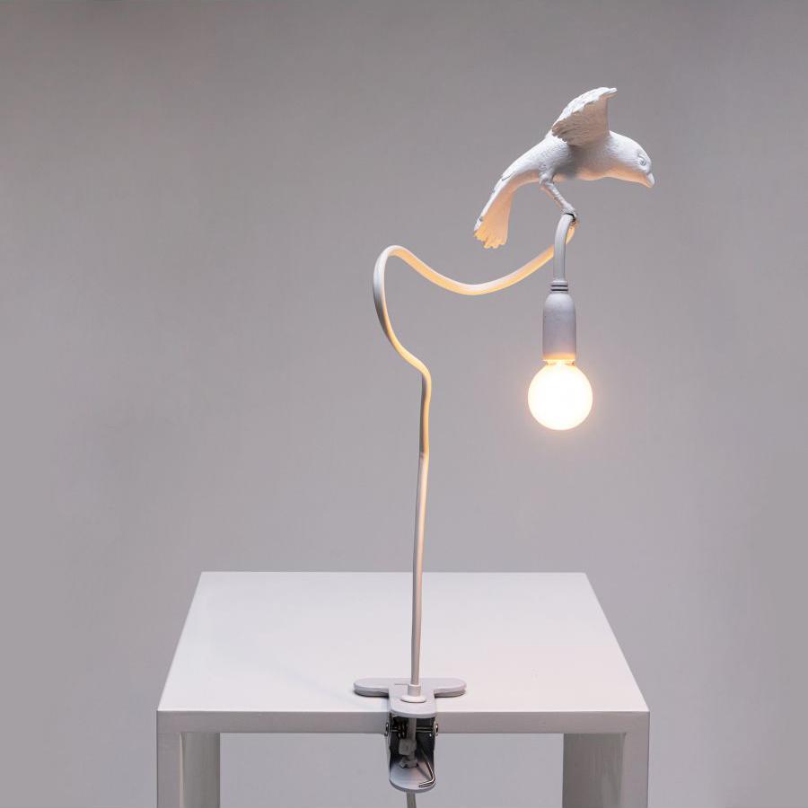 SELETTI lampe de table SPARROW avec serrer