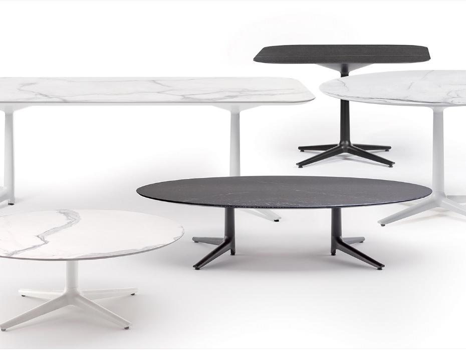 KARTELL table basse MULTIPLO LOW avec plateau carré