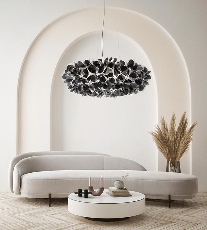 SLAMP lampe à suspension CLIZIA XL MAMA NON MAMA BLACK