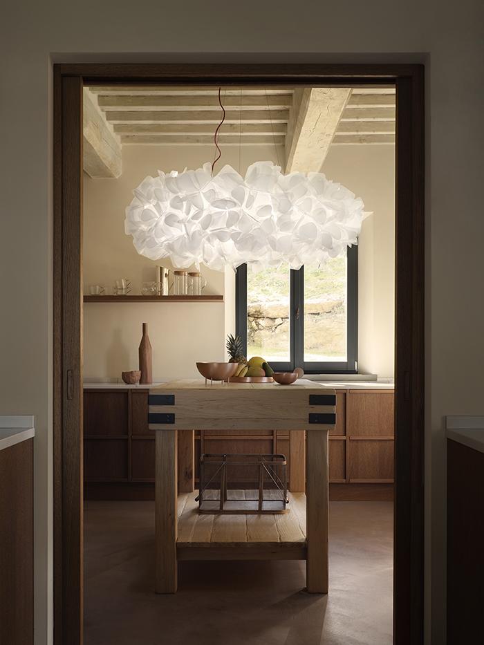 SLAMP lampe à suspension CLIZIA XL MAMA NON MAMA WHITE