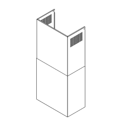 FALMEC cheminée KCQAN.00#B pour hotte FLIPPER, QUASAR et VERSO