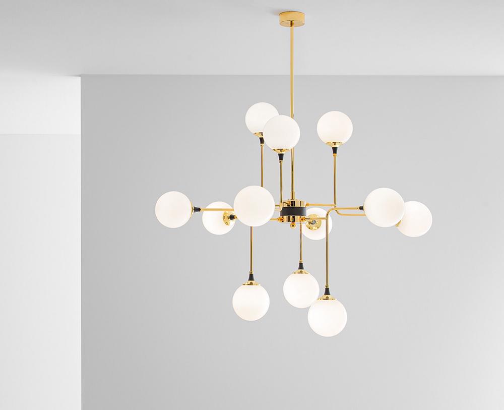 STILNOVO lampe à suspension GALASSIA 120 cm