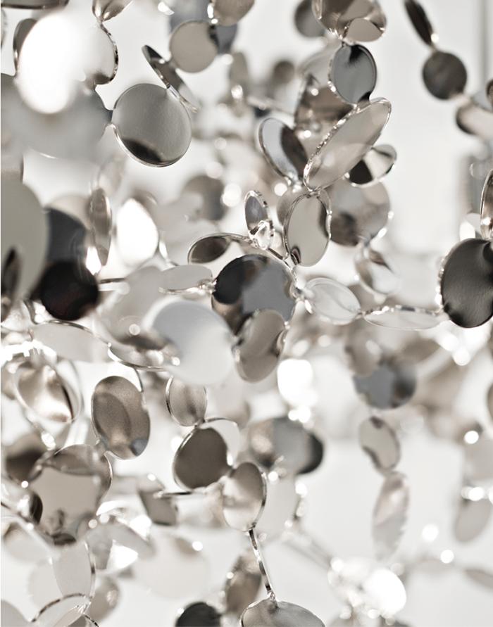 TERZANI lampe à suspension ARGENT Ø 40 cm