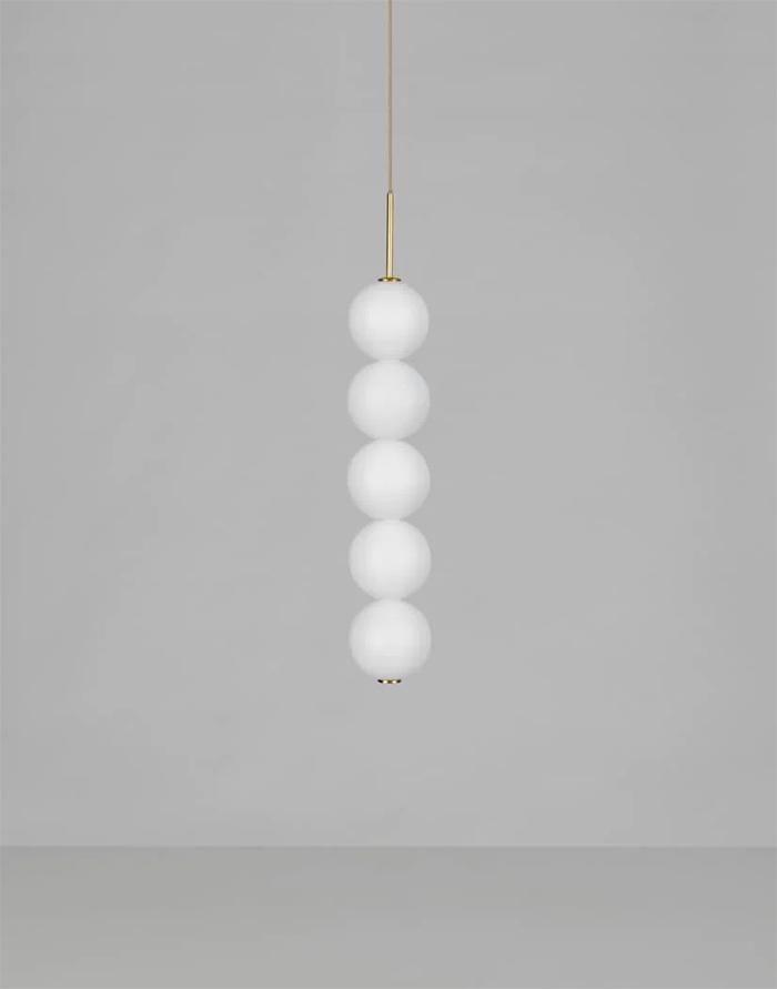 TERZANI lampe à suspension ABACUS 5 sphères dimmer DALI